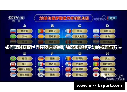 如何实时获取世界杯预选赛最新战况和赛程变动的技巧与方法